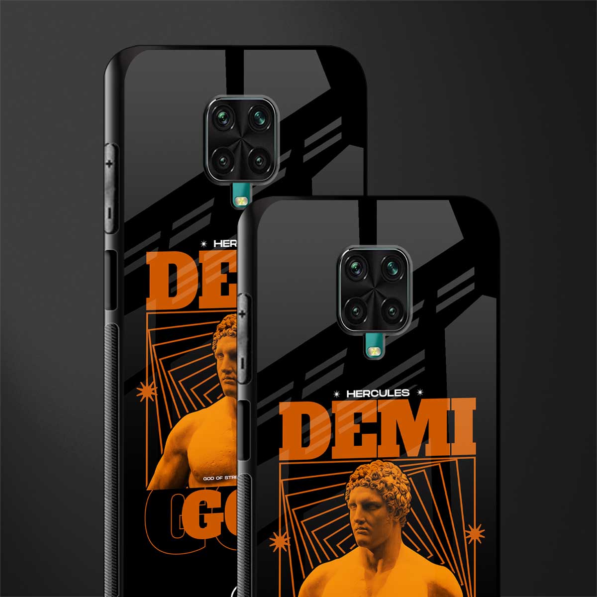 demi god glass case for redmi note 9 pro max image-2
