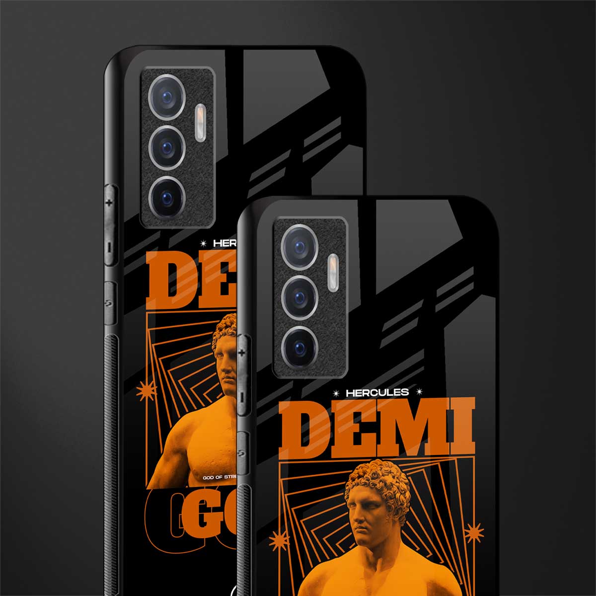 demi god glass case for vivo v23e image-2