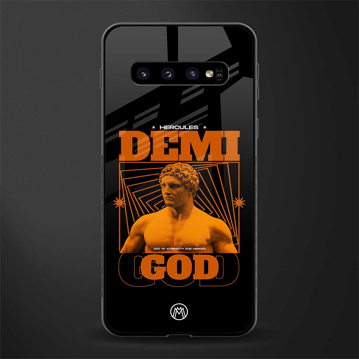 demi god glass case for samsung galaxy s10 plus image