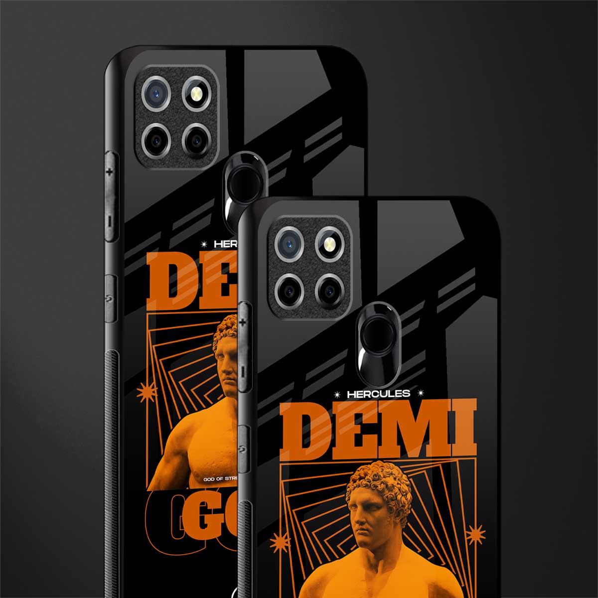 demi god glass case for realme narzo 30a image-2