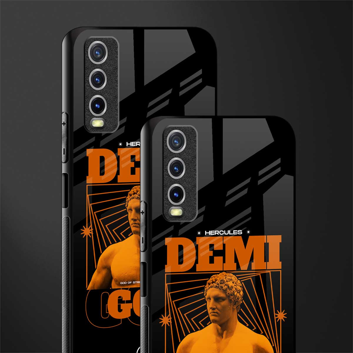 demi god glass case for vivo y12s image-2