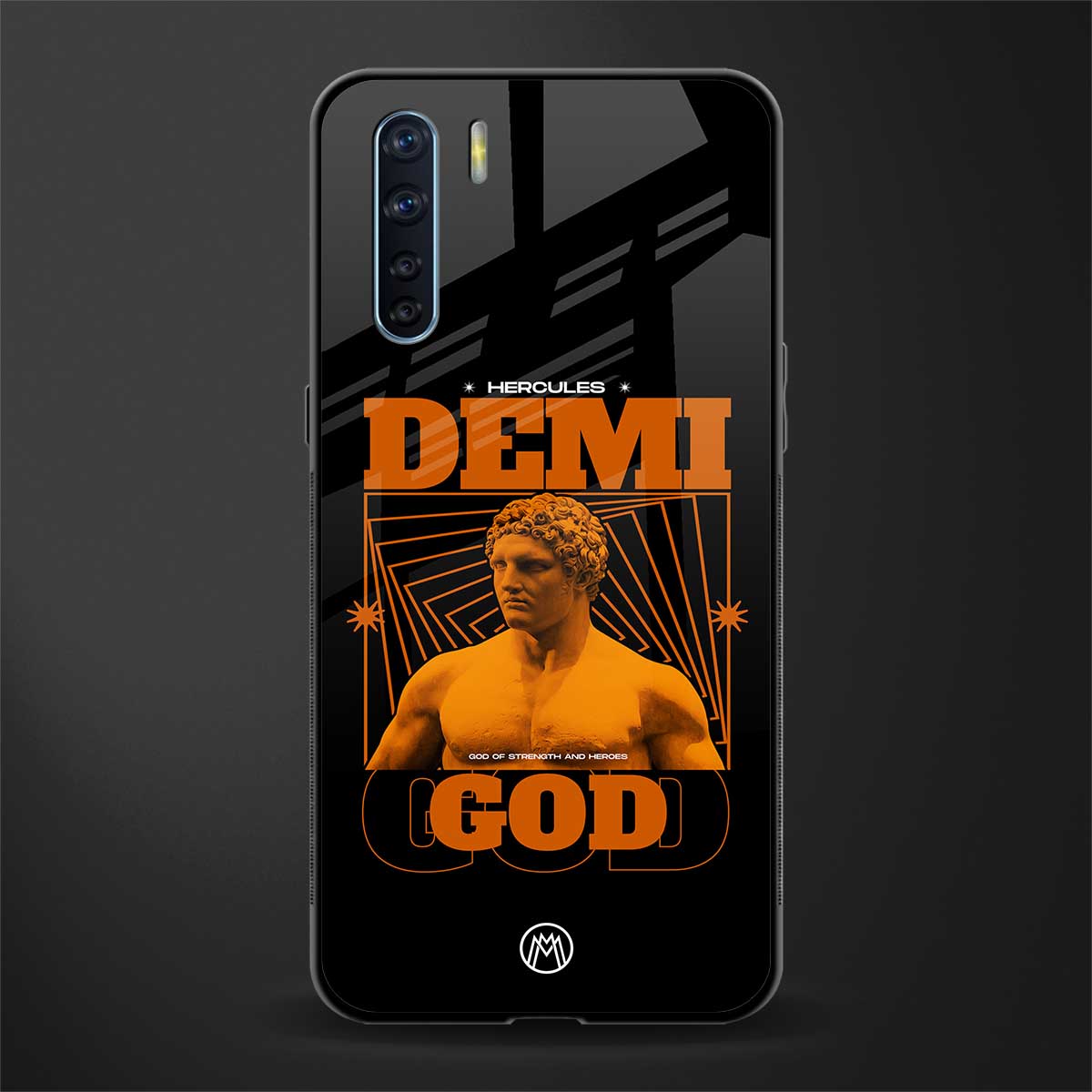 demi god glass case for oppo f15 image