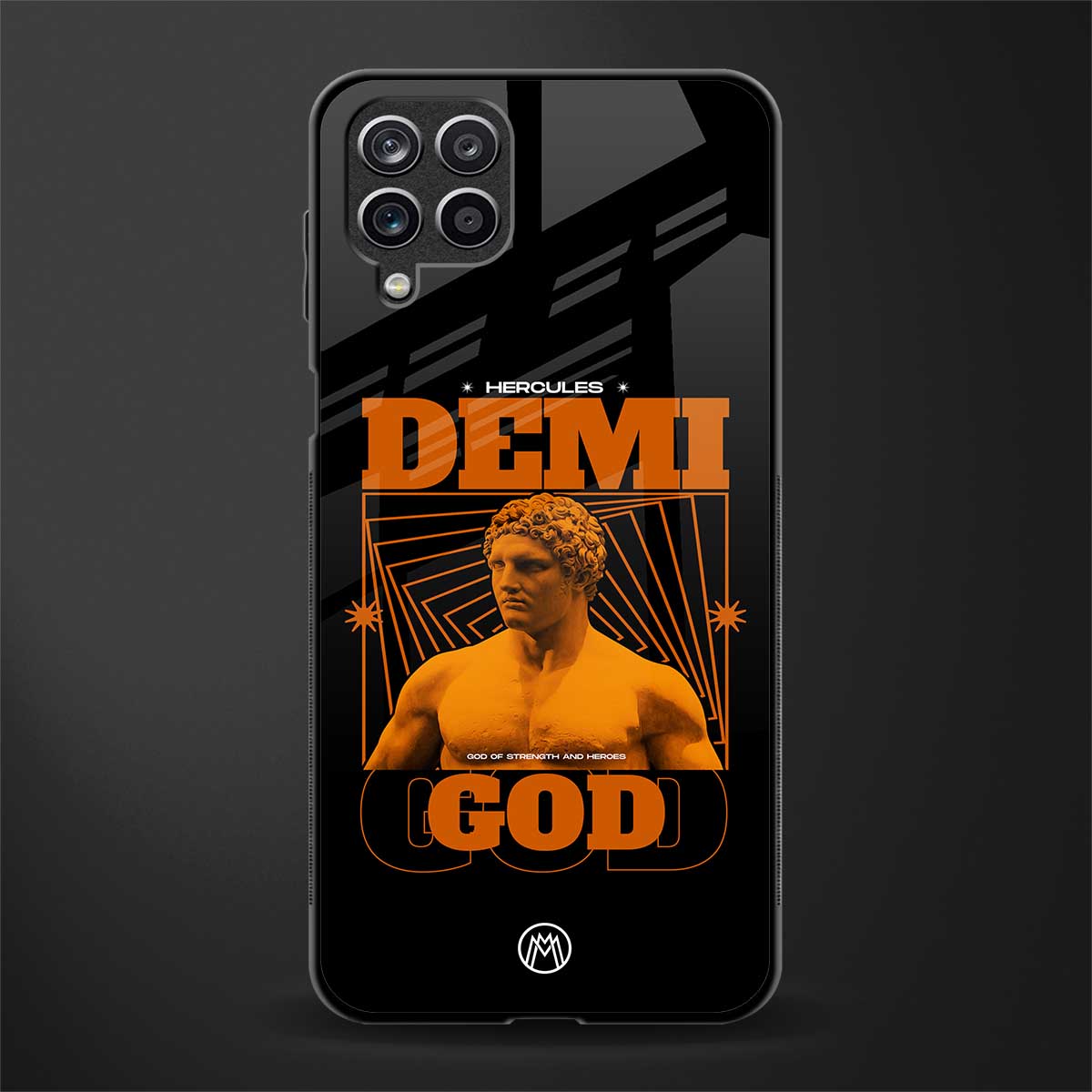 demi god glass case for samsung galaxy m12 image