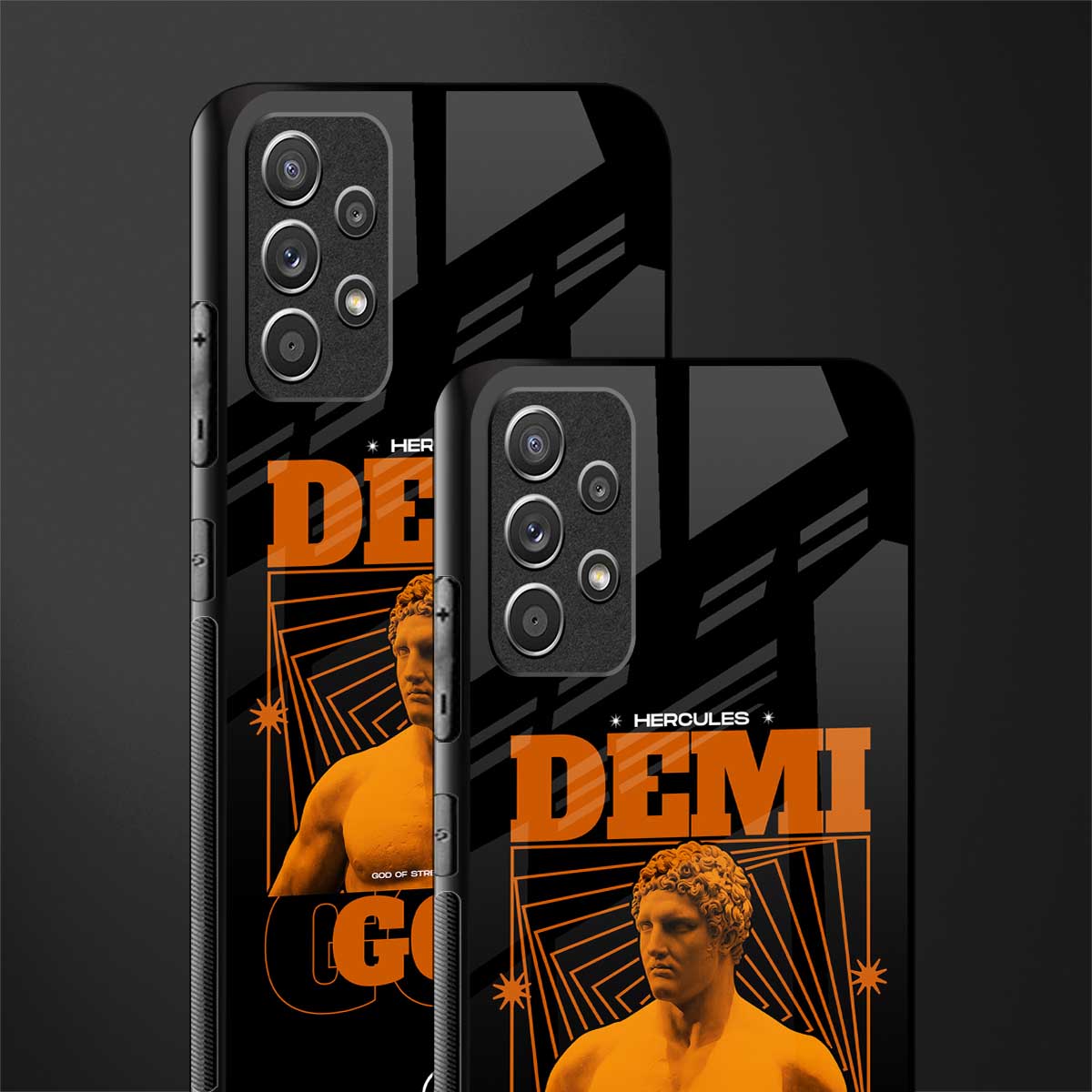 demi god glass case for samsung galaxy a72 image-2