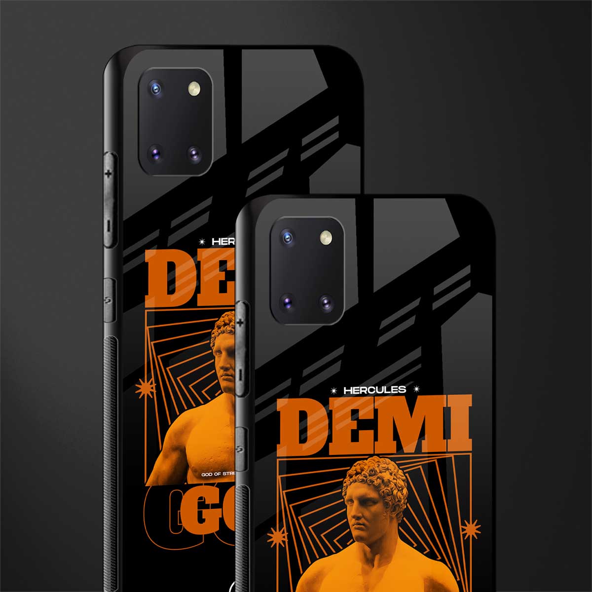 demi god glass case for samsung a81 image-2