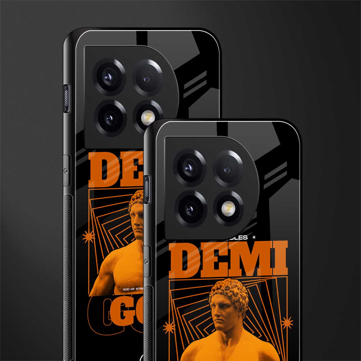 demi god back phone cover | glass case for oneplus 11