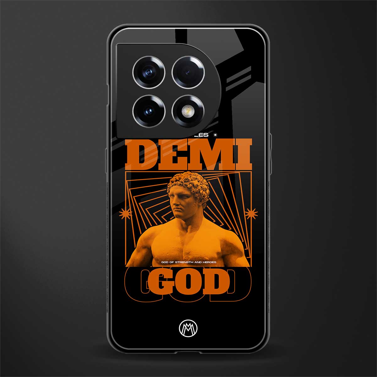 demi god back phone cover | glass case for oneplus 11