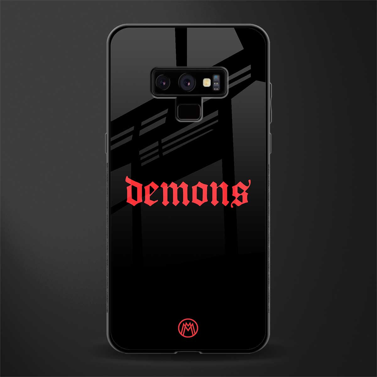 demons glass case for samsung galaxy note 9 image