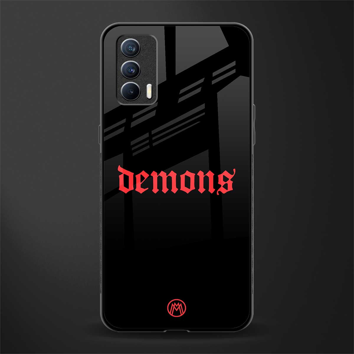 demons glass case for realme x7 image