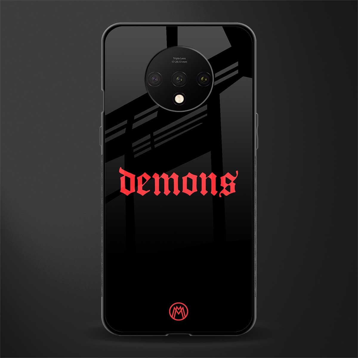 demons glass case for oneplus 7t image