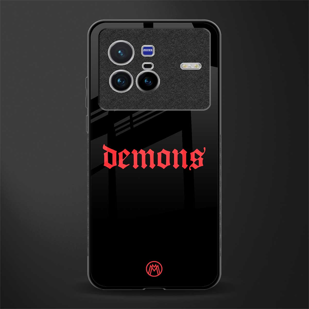 demons glass case for vivo x80 image