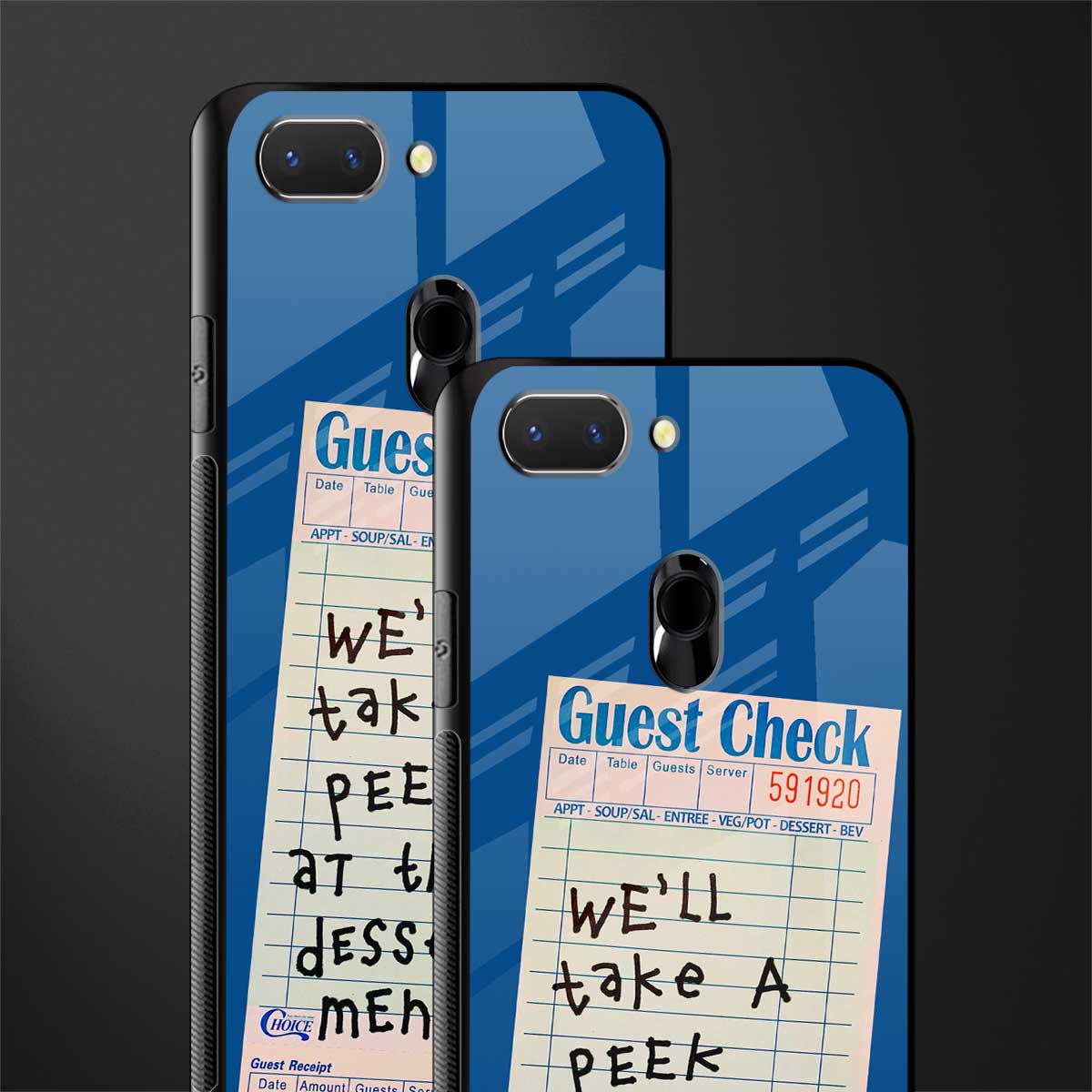 dessert menu glass case for oppo a5 image-2