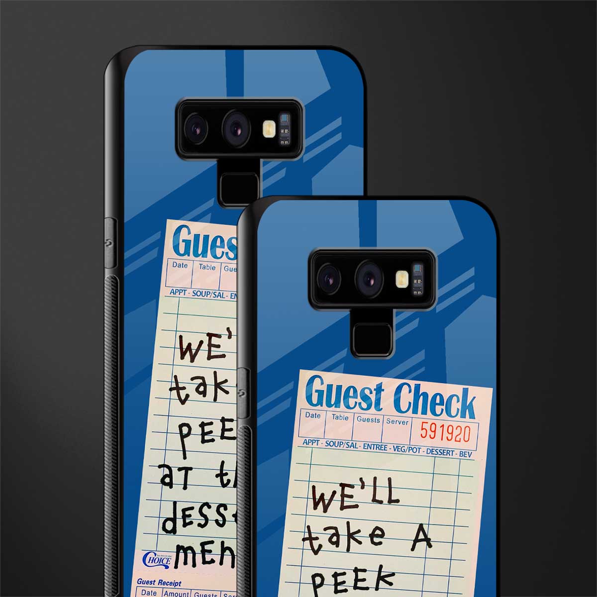 dessert menu glass case for samsung galaxy note 9 image-2