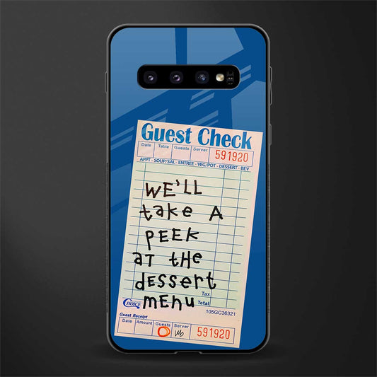 dessert menu glass case for samsung galaxy s10 plus image