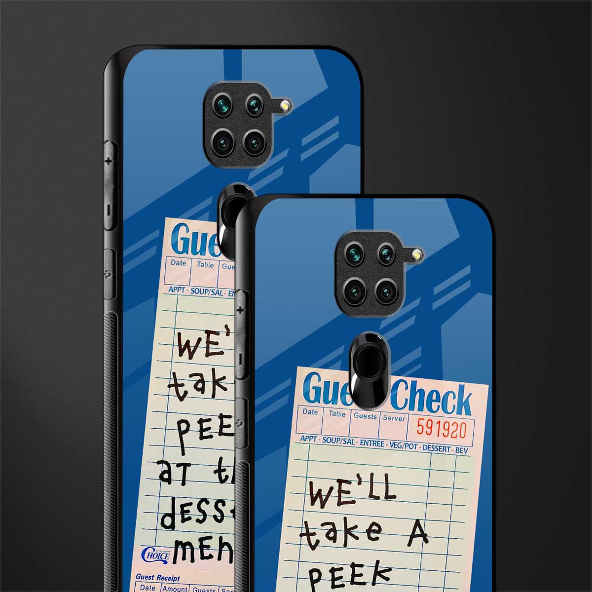 dessert menu glass case for redmi note 9 image-2