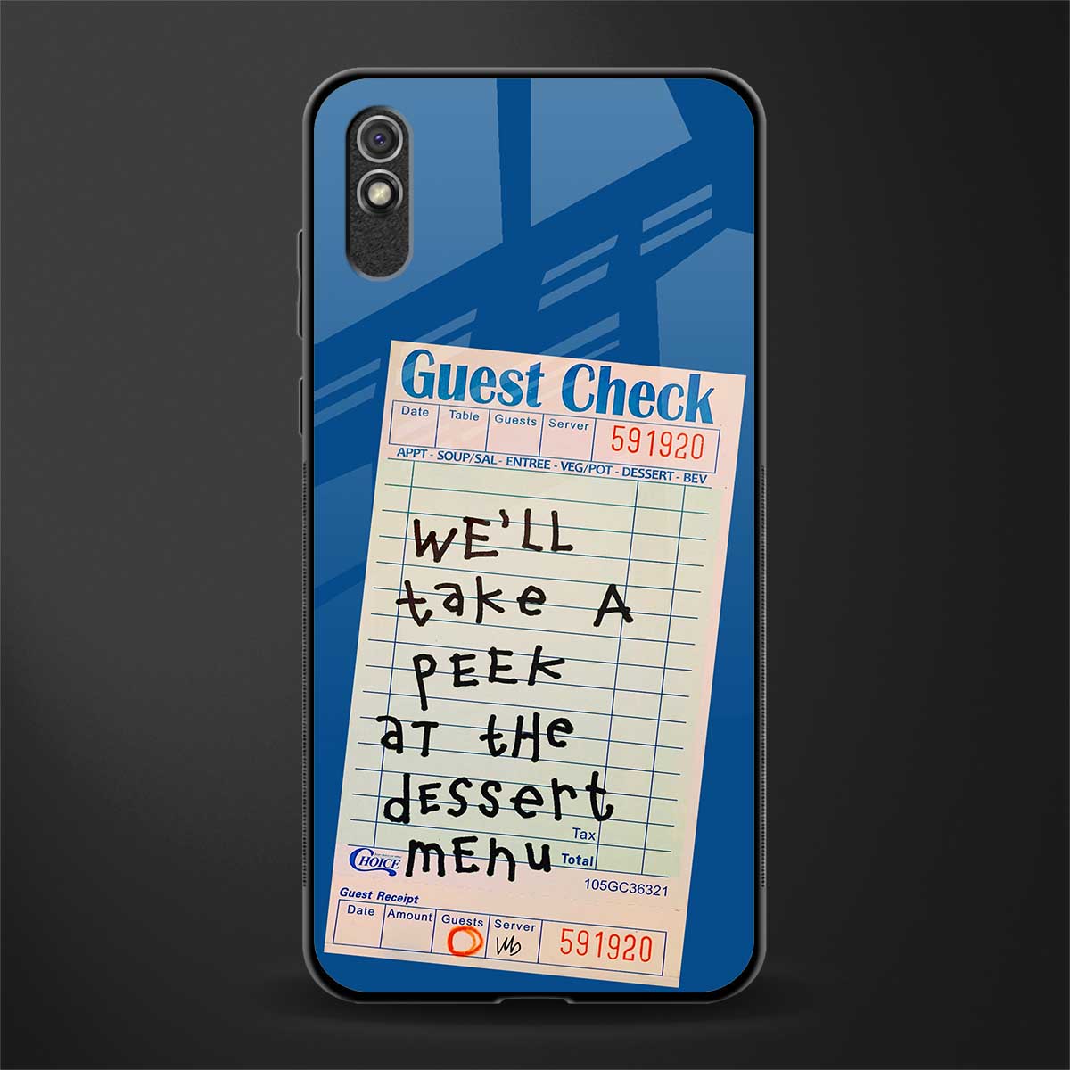 dessert menu glass case for redmi 9i image