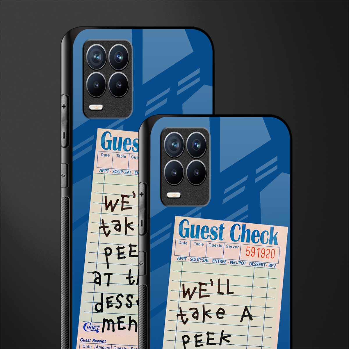 dessert menu glass case for realme 8 4g image-2