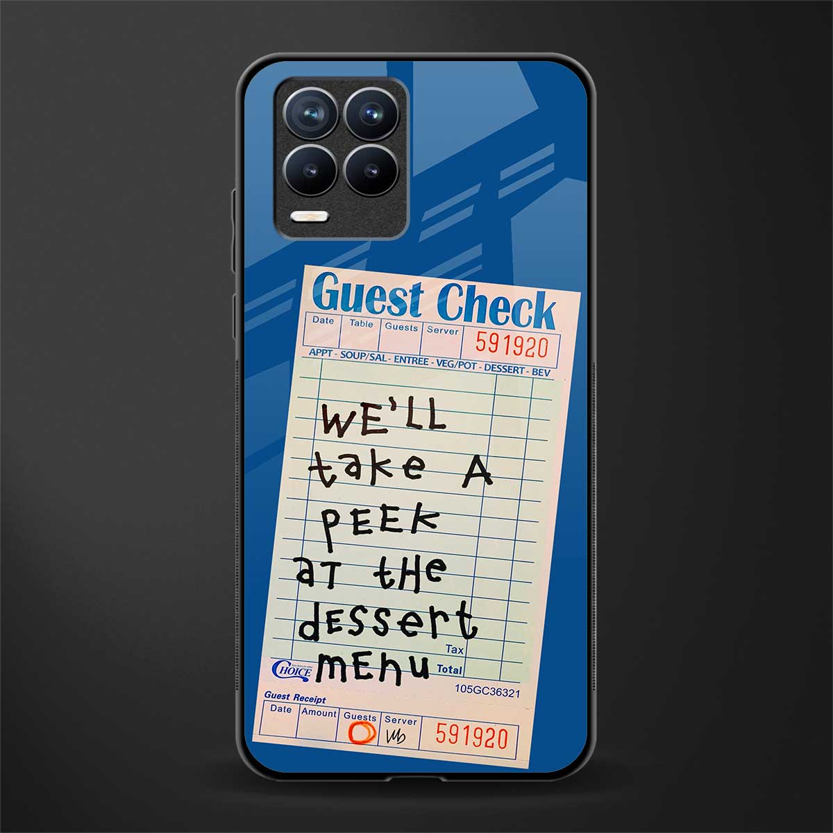 dessert menu glass case for realme 8 4g image