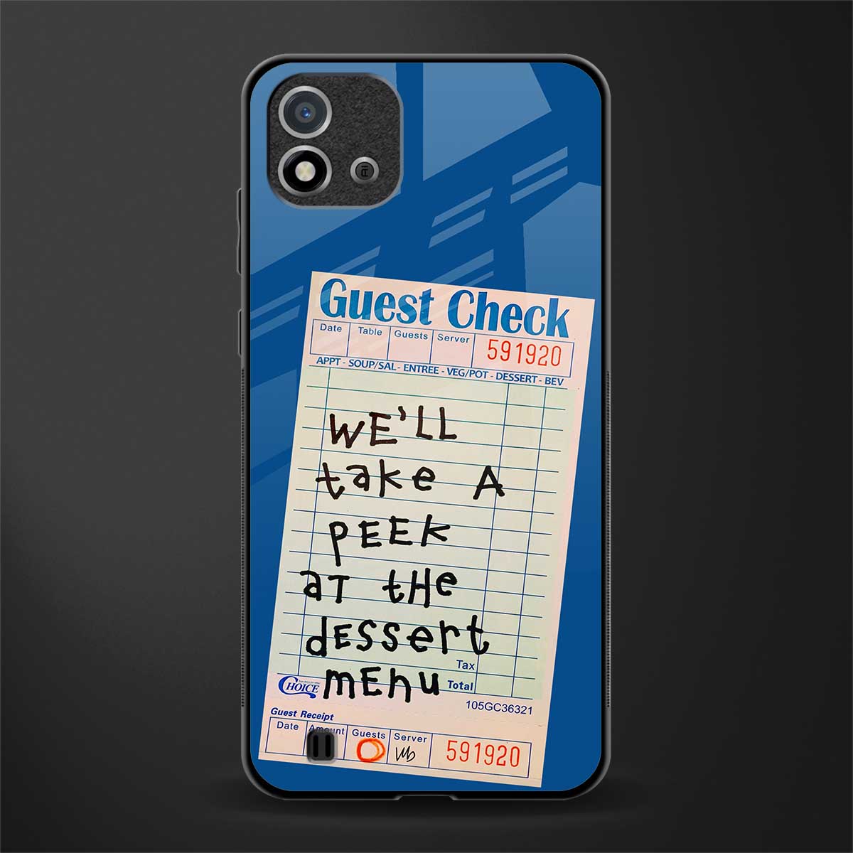 dessert menu glass case for realme c20 image