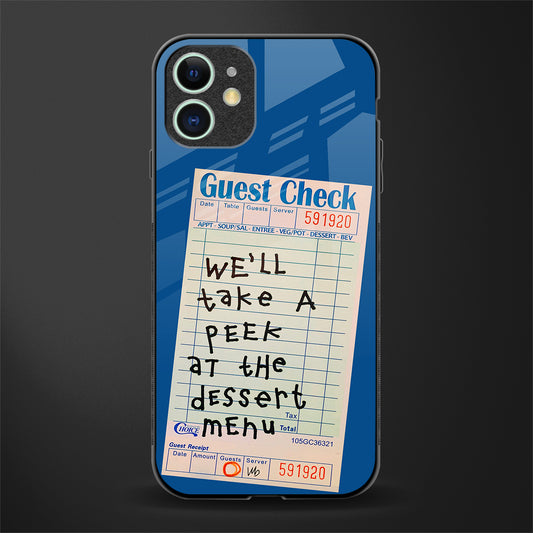 dessert menu glass case for iphone 12 image