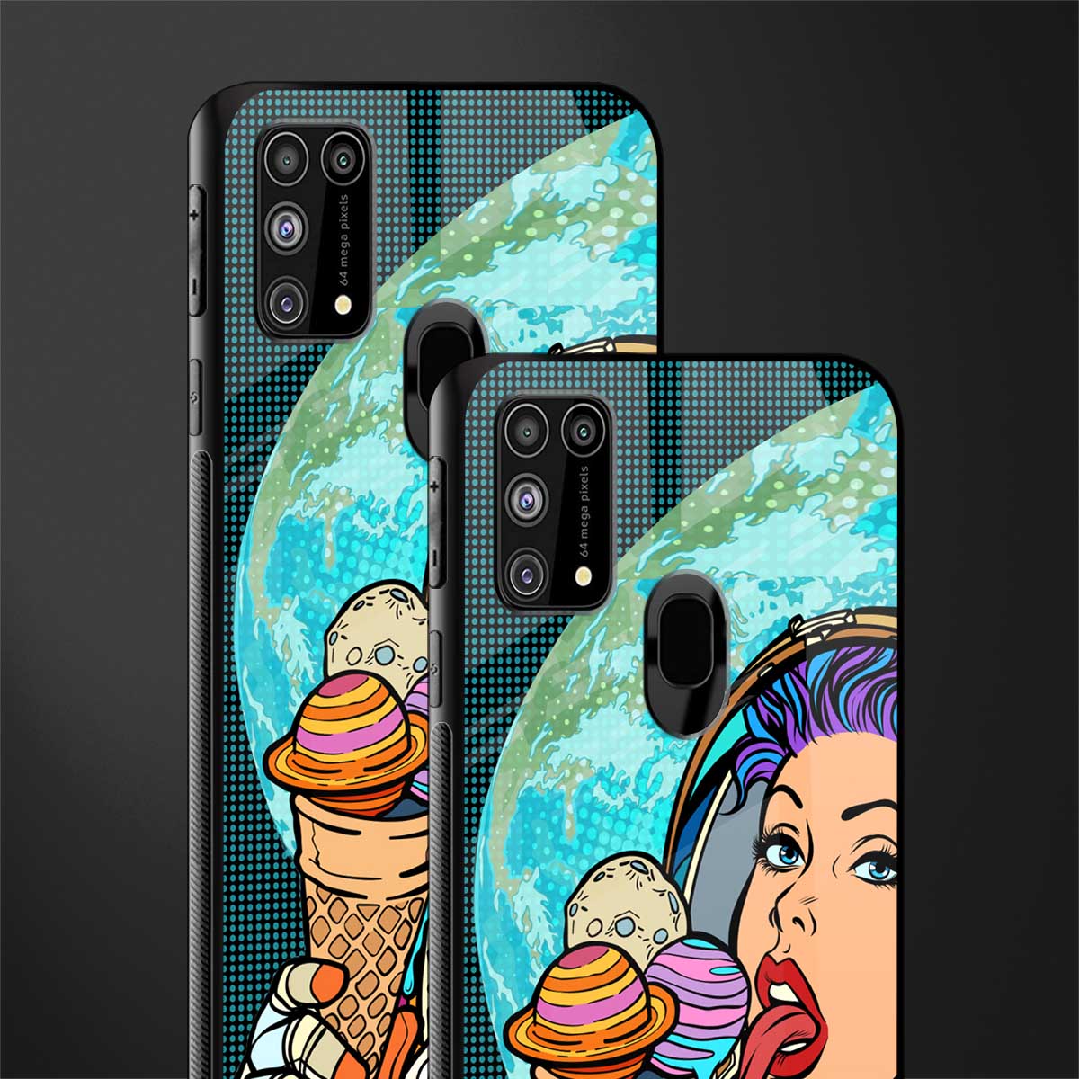 dessert space glass case for samsung galaxy m31 prime edition image-2
