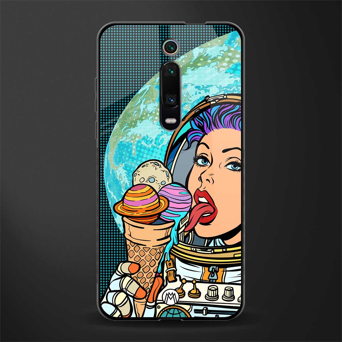 dessert space glass case for redmi k20 image