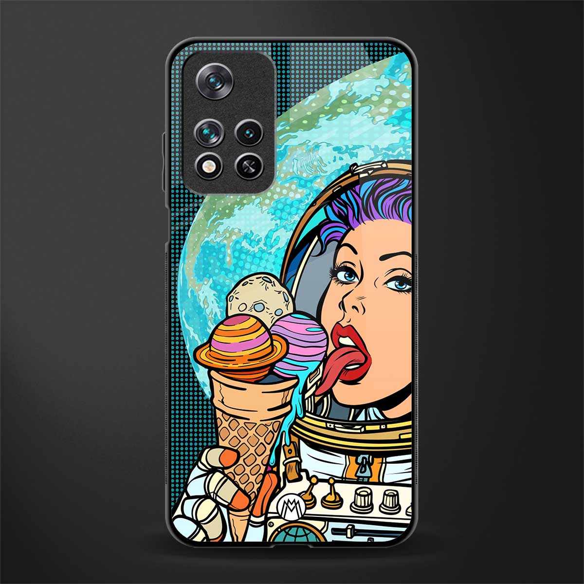 dessert space glass case for xiaomi 11i 5g image