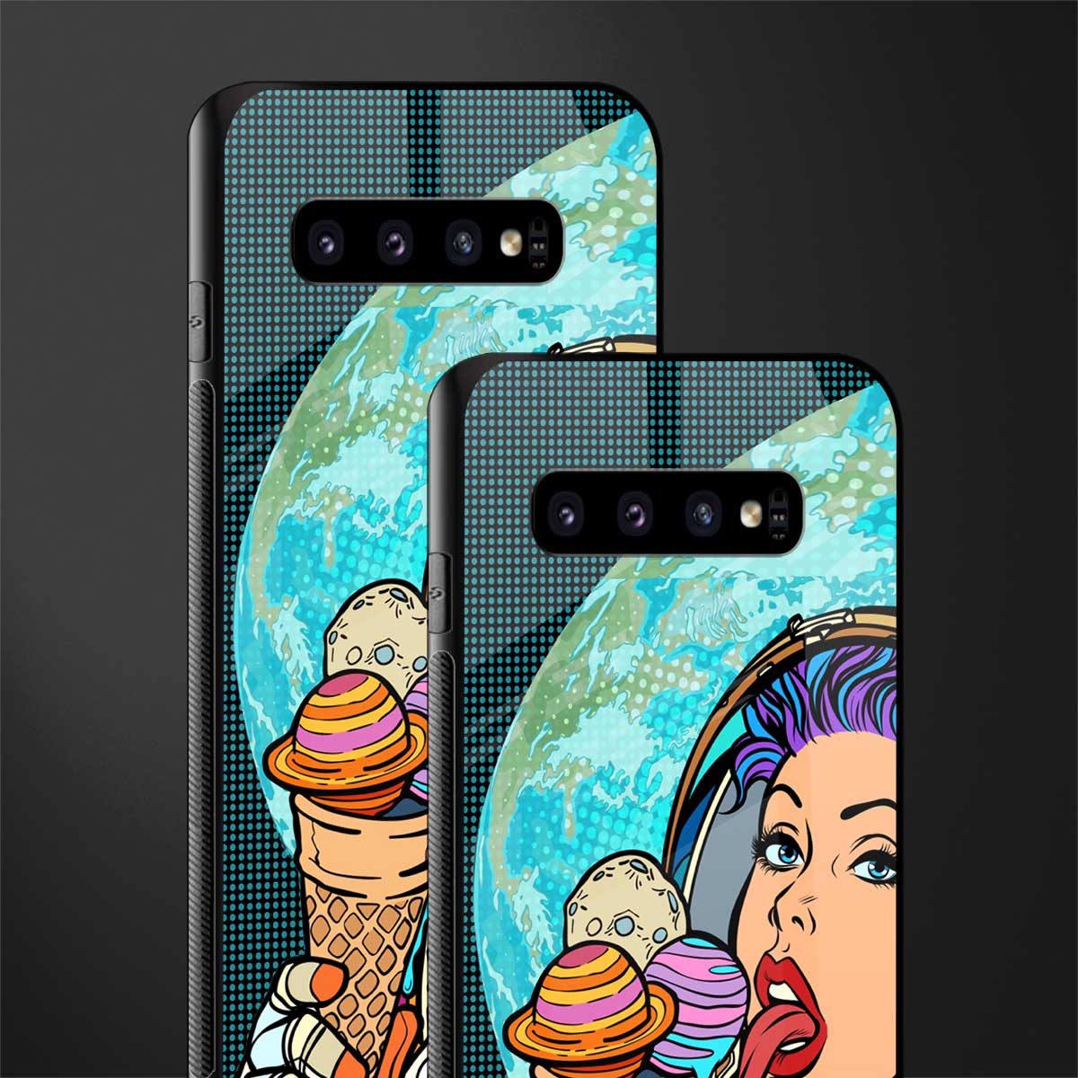 dessert space glass case for samsung galaxy s10 plus image-2