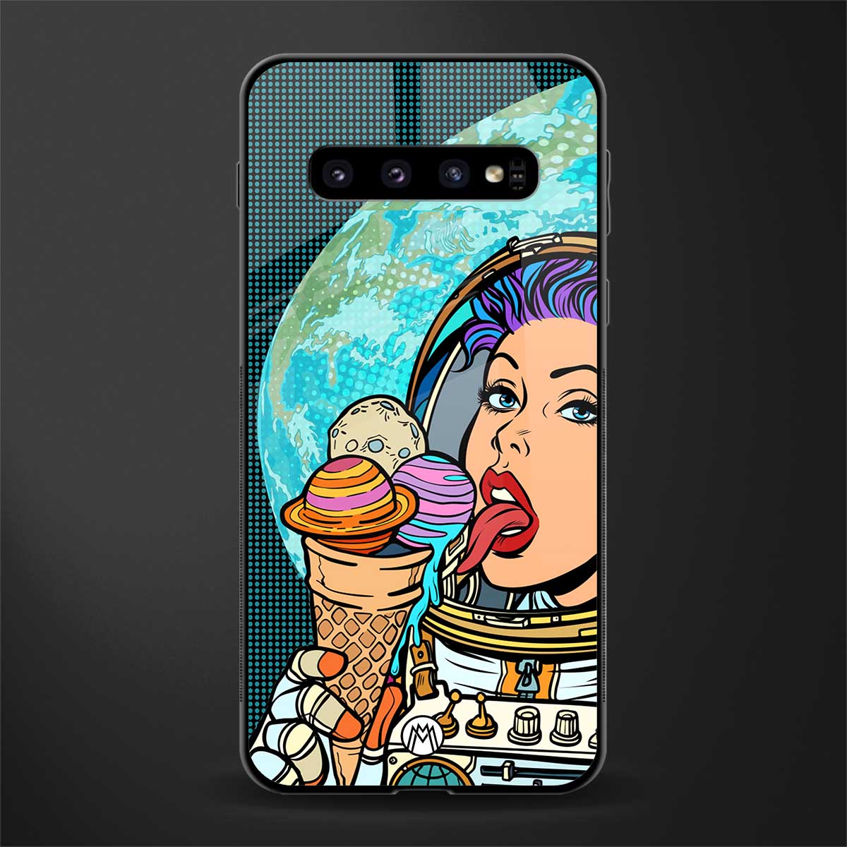 dessert space glass case for samsung galaxy s10 plus image