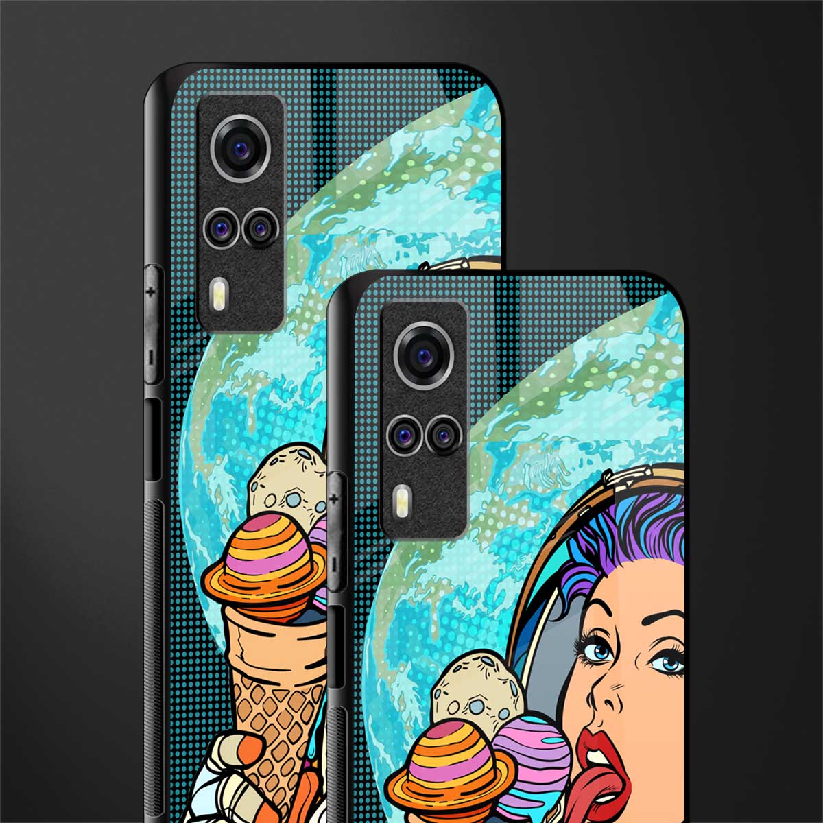 dessert space glass case for vivo y51 image-2