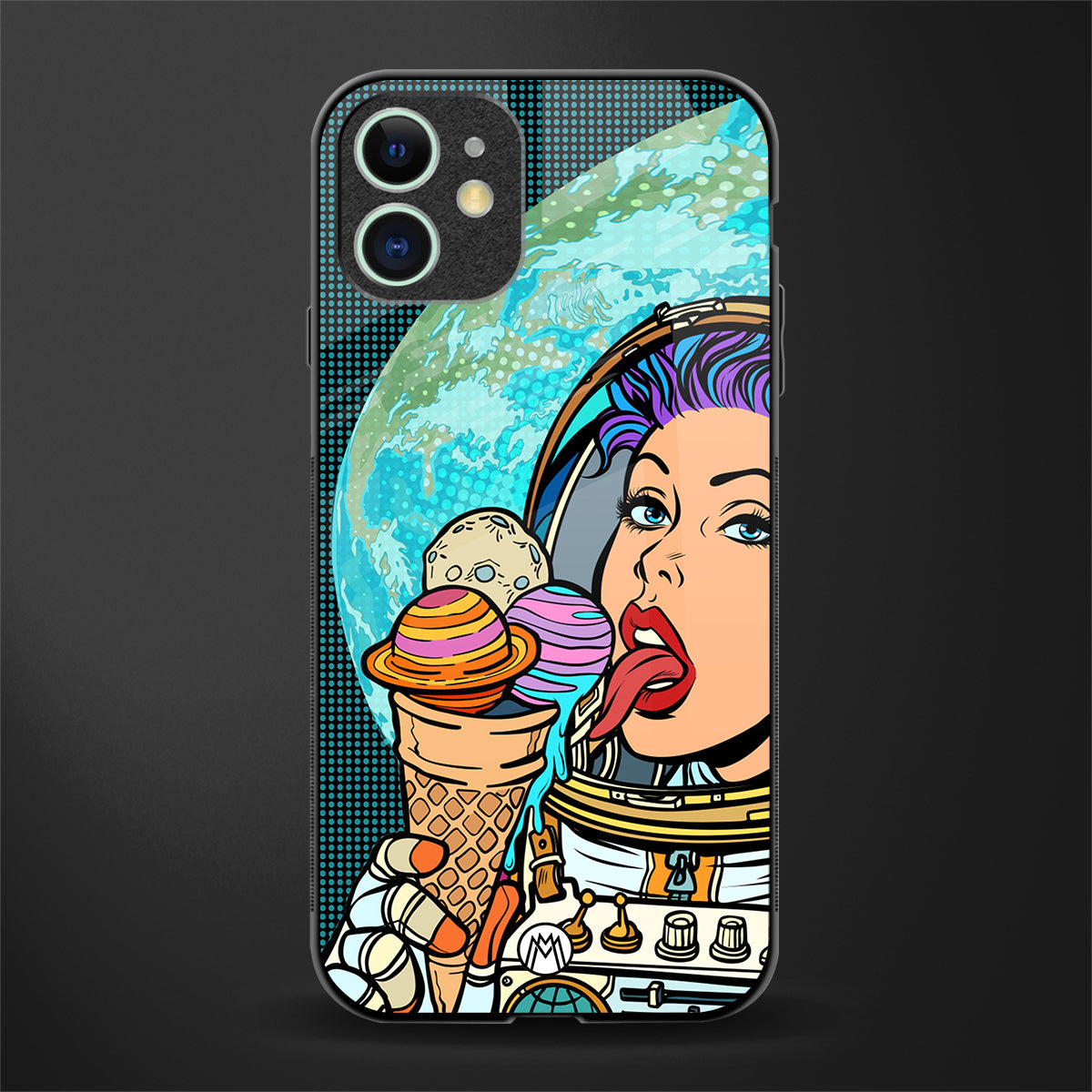 dessert space glass case for iphone 12 mini image