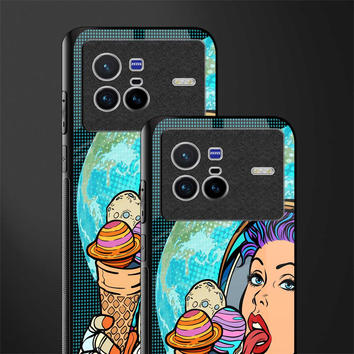 dessert space glass case for vivo x80 image-2