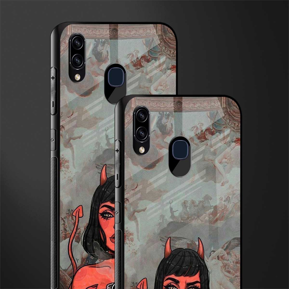 devil buys mymerchandize glass case for samsung galaxy a30 image-2