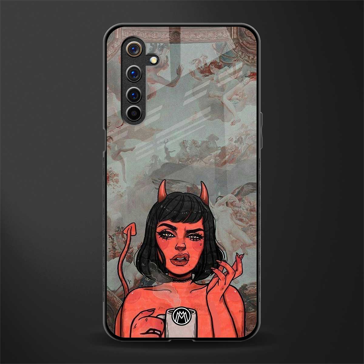 devil buys mymerchandize glass case for realme 6i image