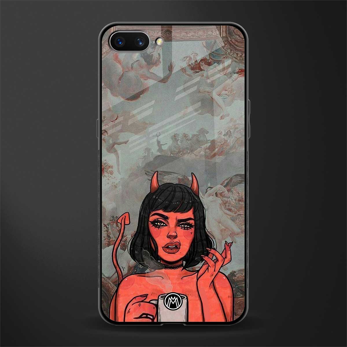 devil buys mymerchandize glass case for realme c1 image