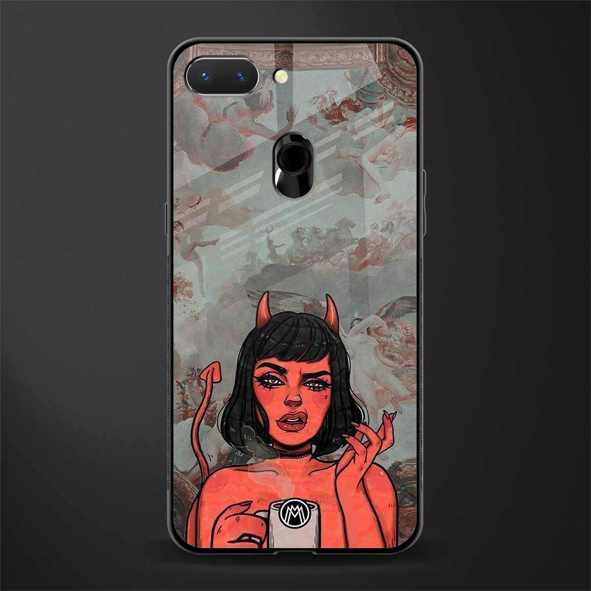 devil buys mymerchandize glass case for oppo a5 image