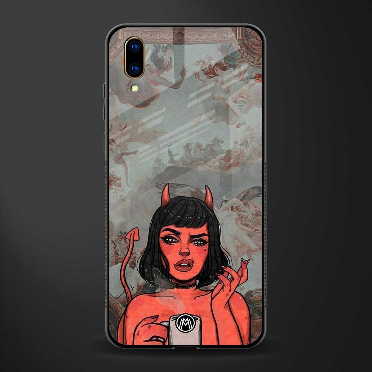 devil buys mymerchandize glass case for vivo v11 pro image