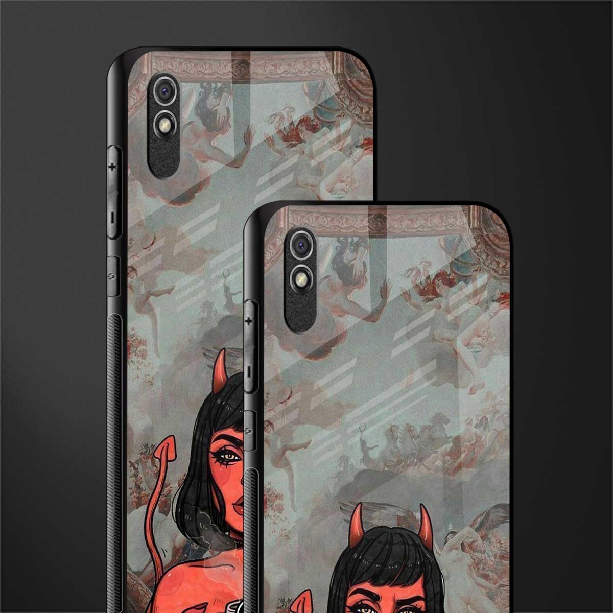 devil buys mymerchandize glass case for redmi 9i image-2
