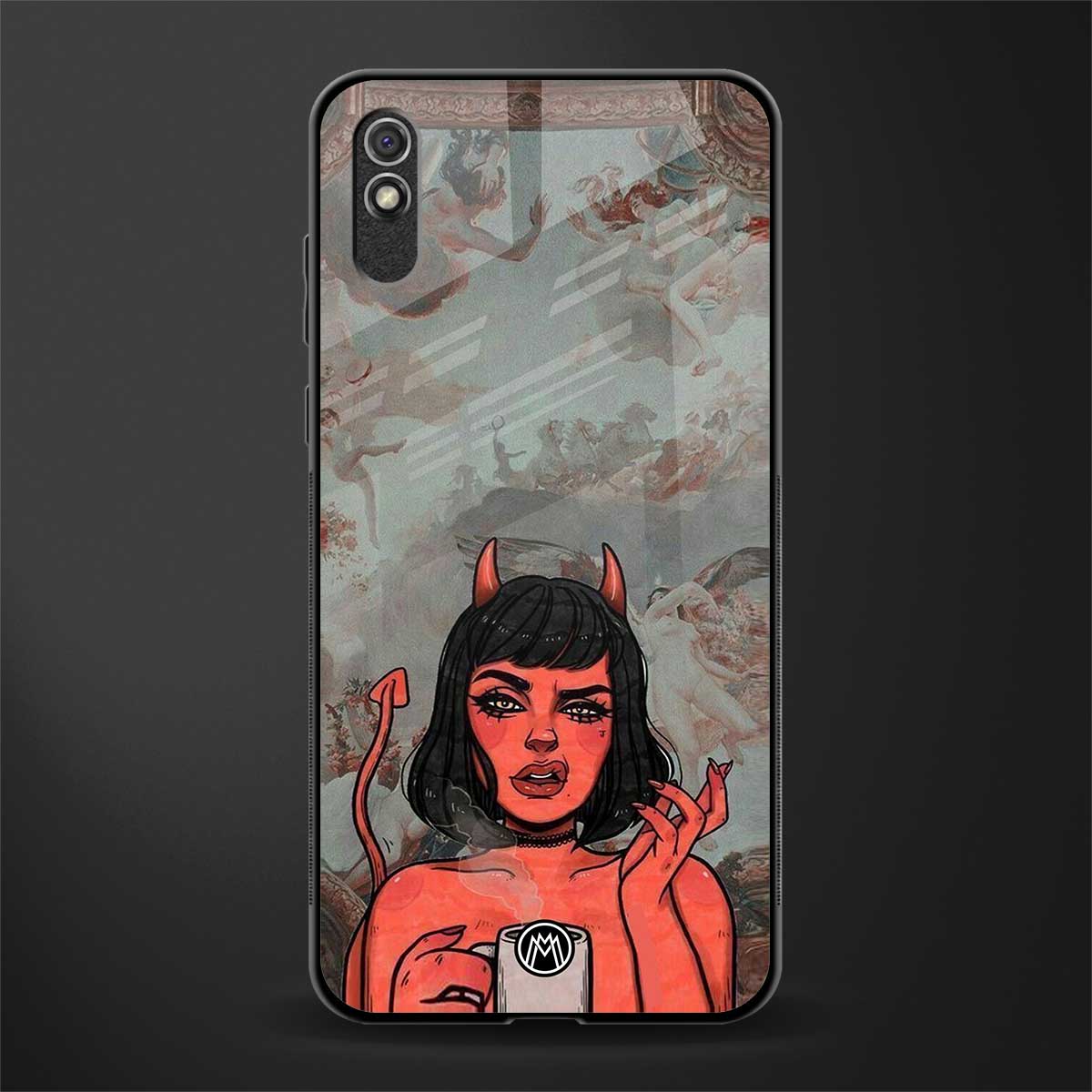 devil buys mymerchandize glass case for redmi 9i image