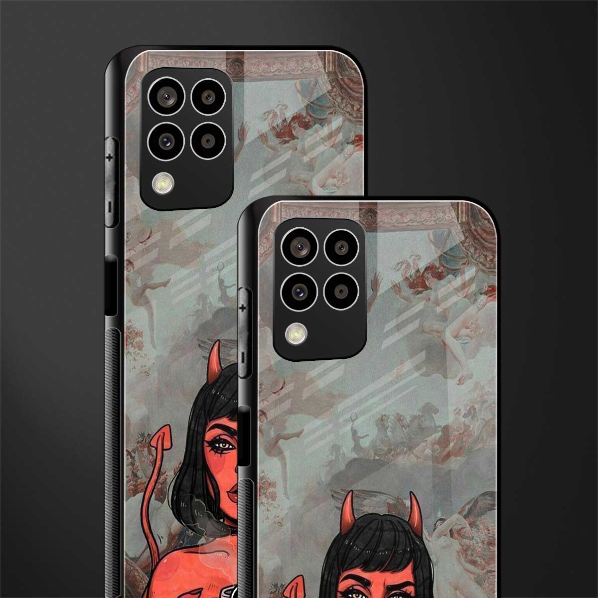 devil buys mymerchandize back phone cover | glass case for samsung galaxy m33 5g