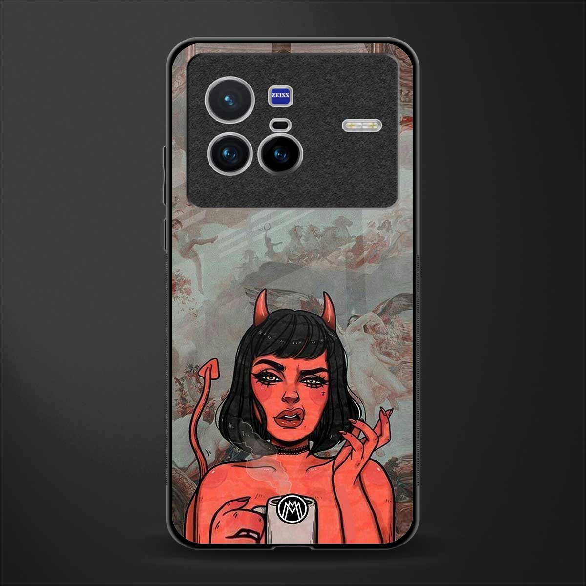 devil buys mymerchandize glass case for vivo x80 image