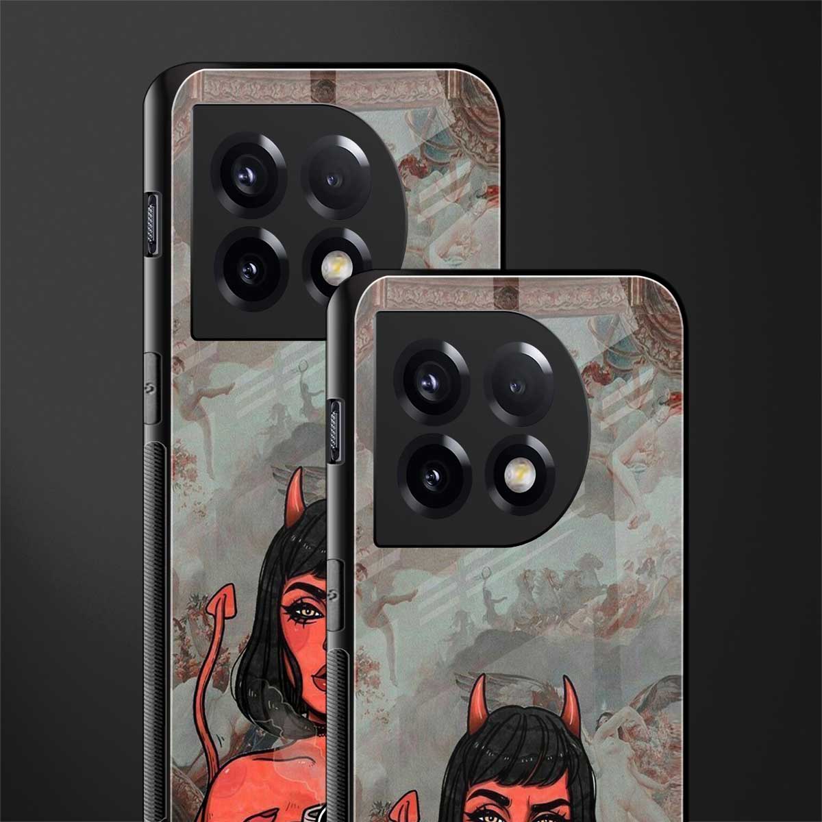 devil buys mymerchandize back phone cover | glass case for oneplus 11