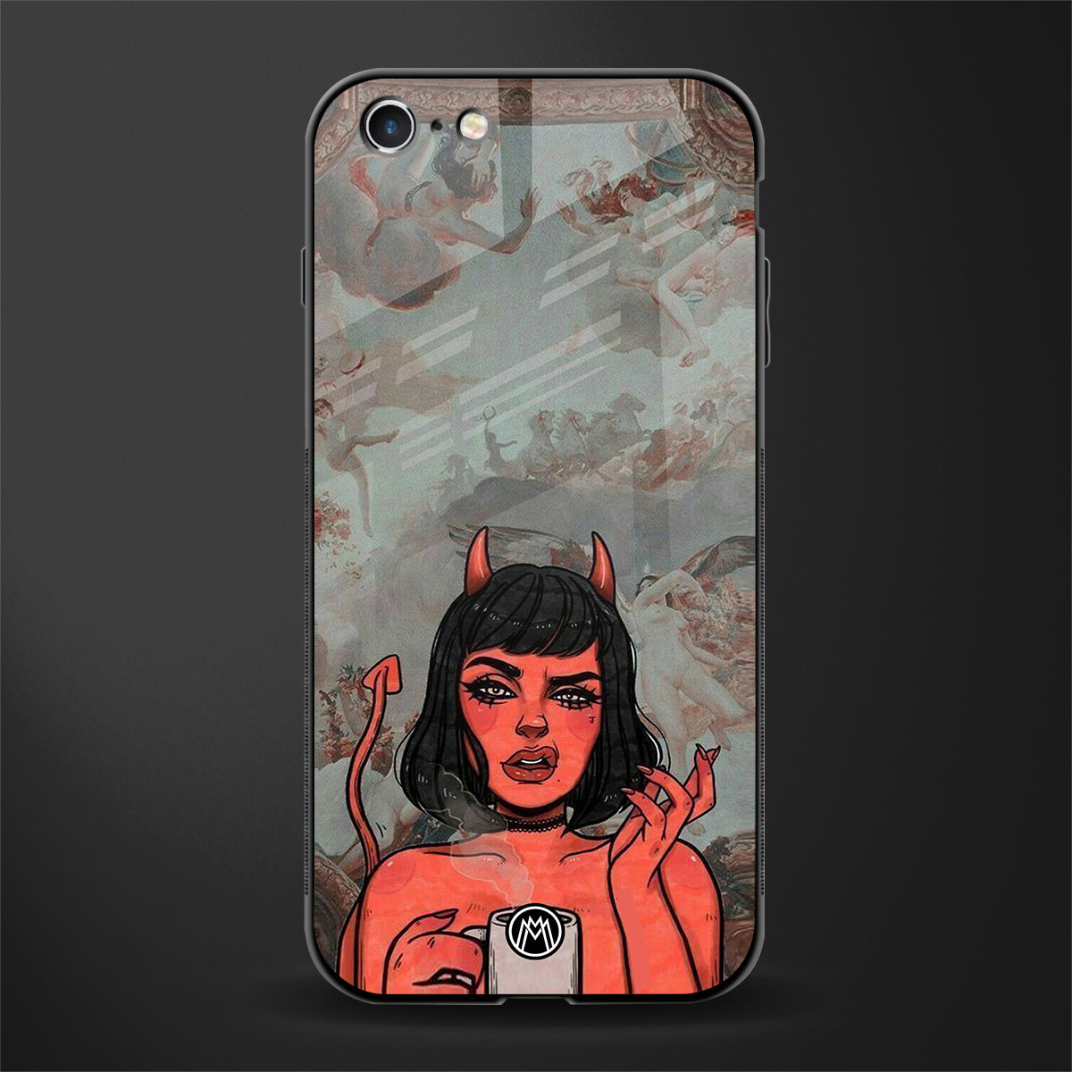 devil buys mymerchandize glass case for iphone 6s plus image