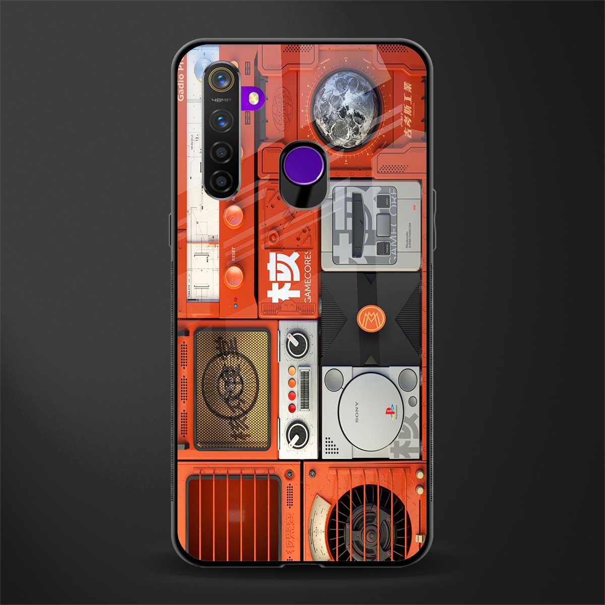 different world glass case for realme 5s image