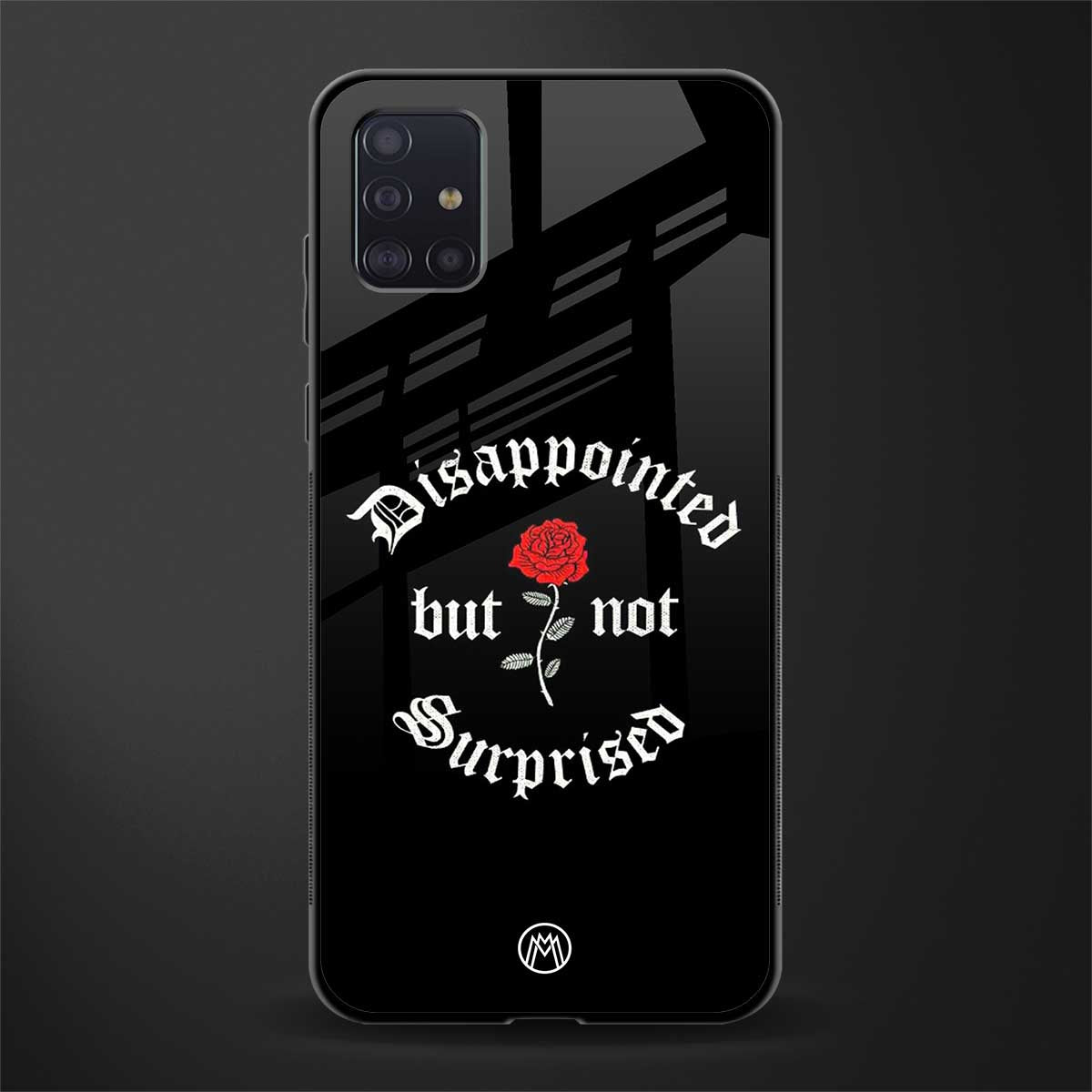 disappointed but not surprised glass case for samsung galaxy a71 image