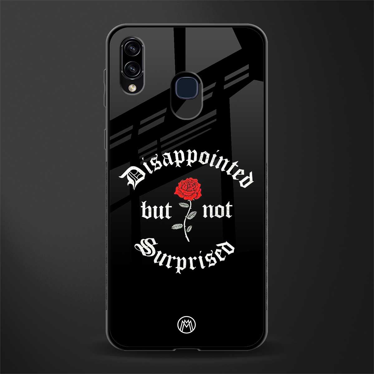 disappointed but not surprised glass case for samsung galaxy a30 image
