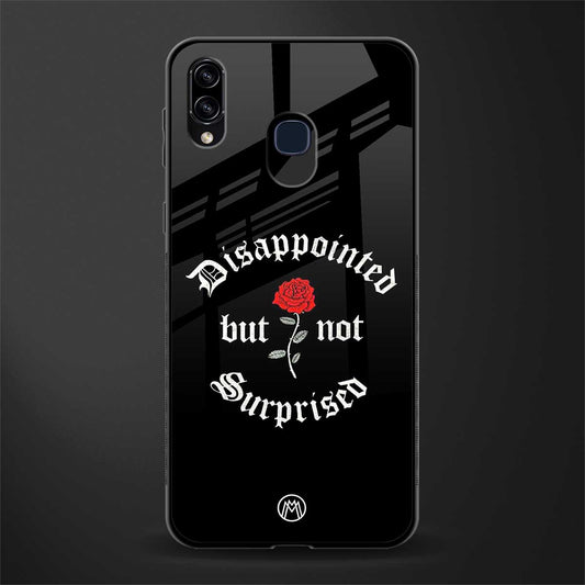 disappointed but not surprised glass case for samsung galaxy a30 image