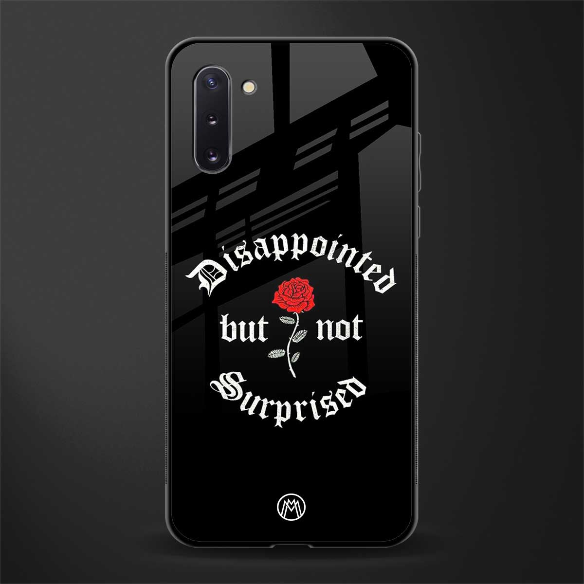disappointed but not surprised glass case for samsung galaxy note 10 image