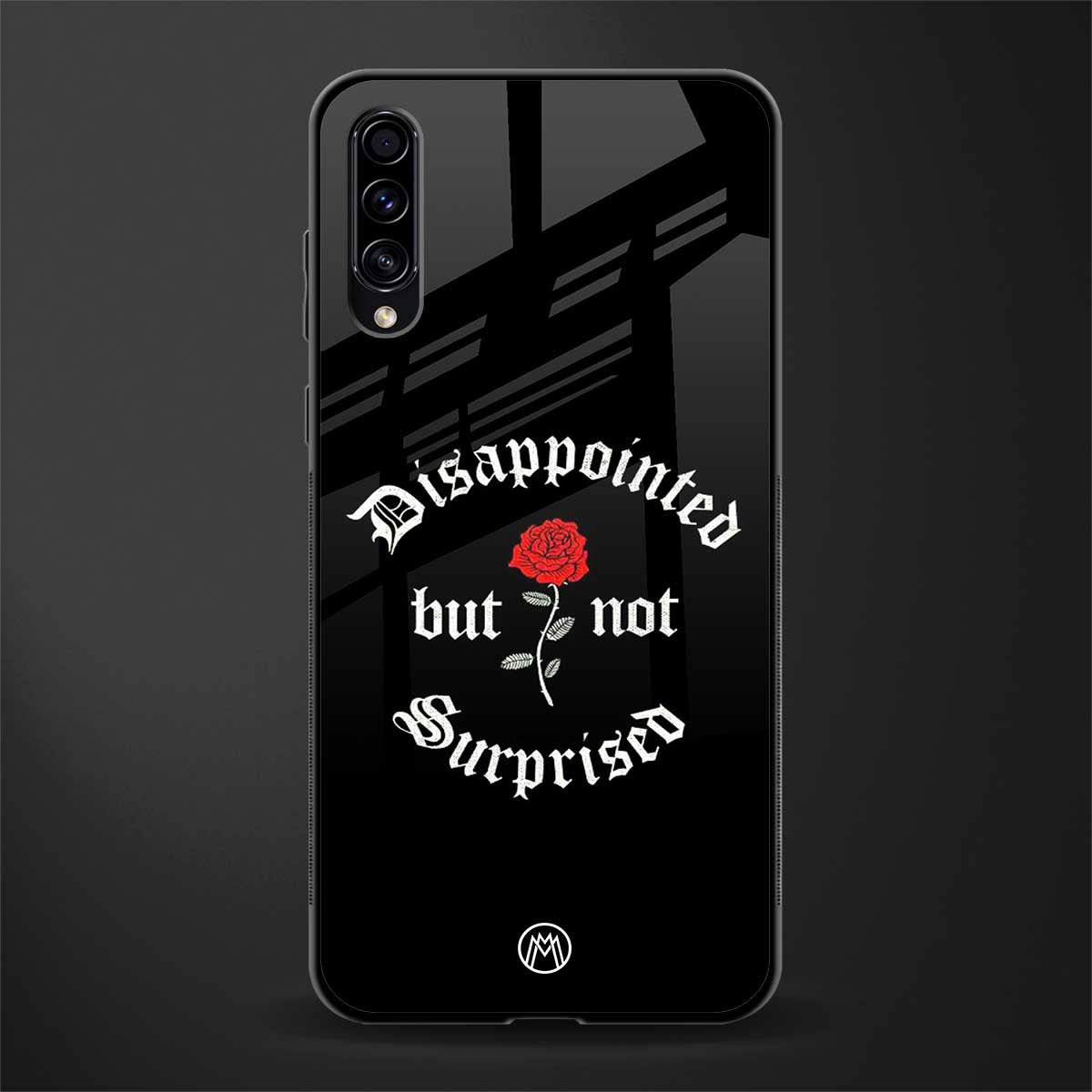 disappointed but not surprised glass case for samsung galaxy a70 image
