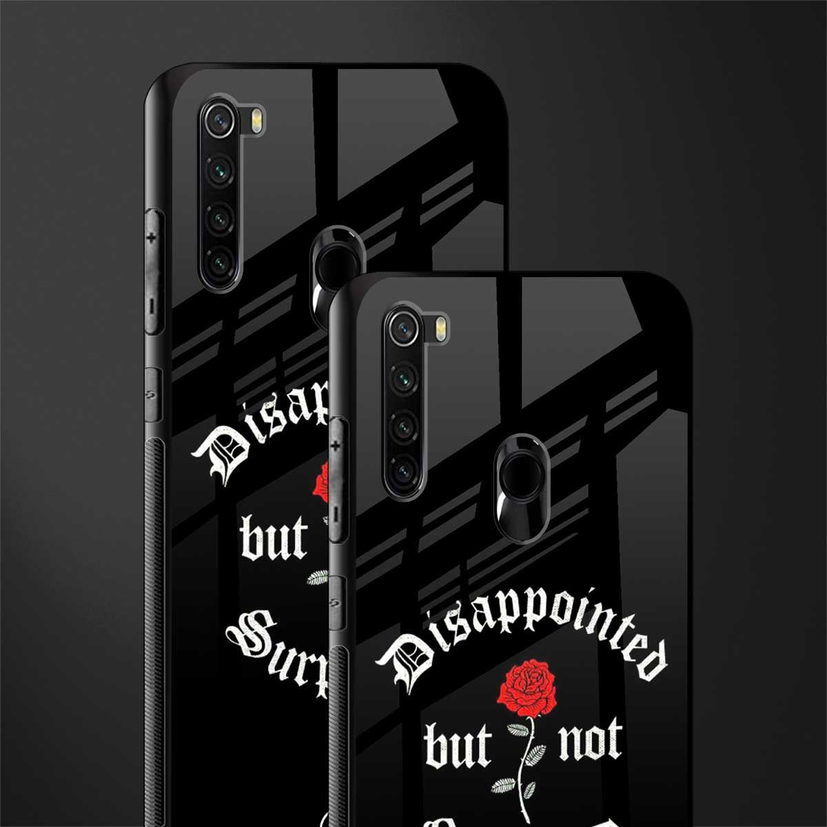 disappointed but not surprised glass case for redmi note 8 image-2